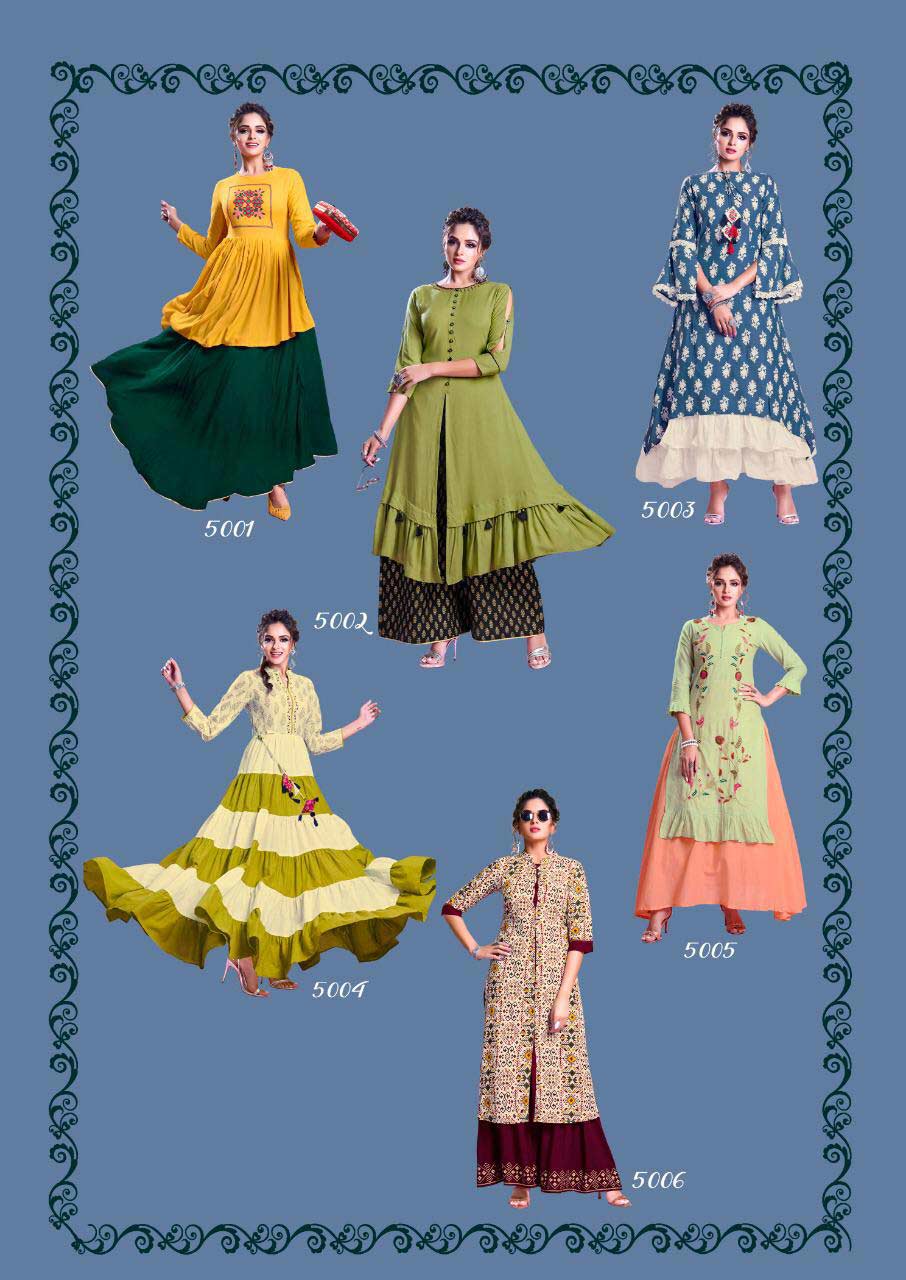 F.Season's Vol-5 Kajal Style Rayon Wholesale Kurti F.Season's Vol-5 Kajal Style Rayon Wholesale Kurti